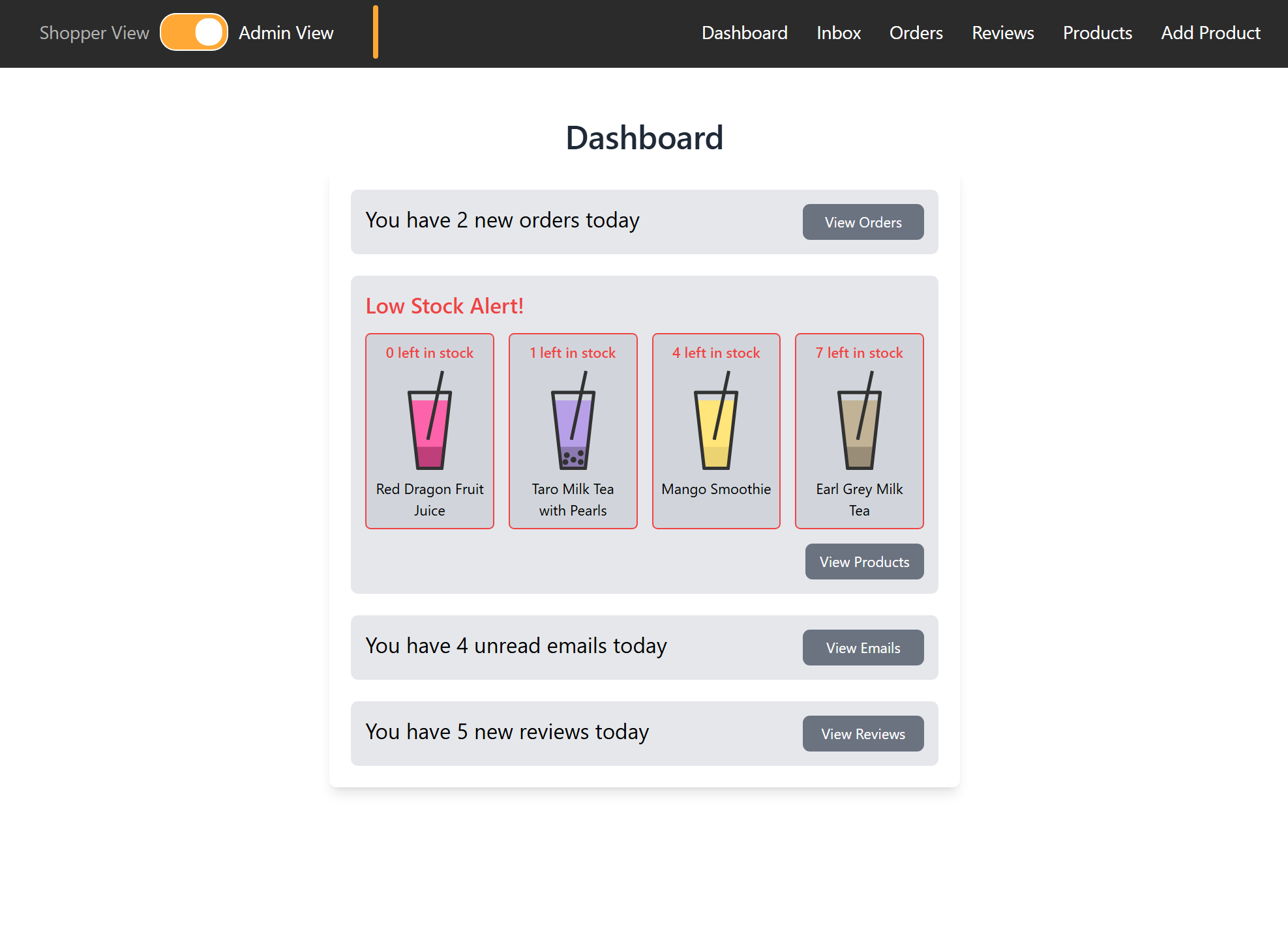 Dashboard Overview